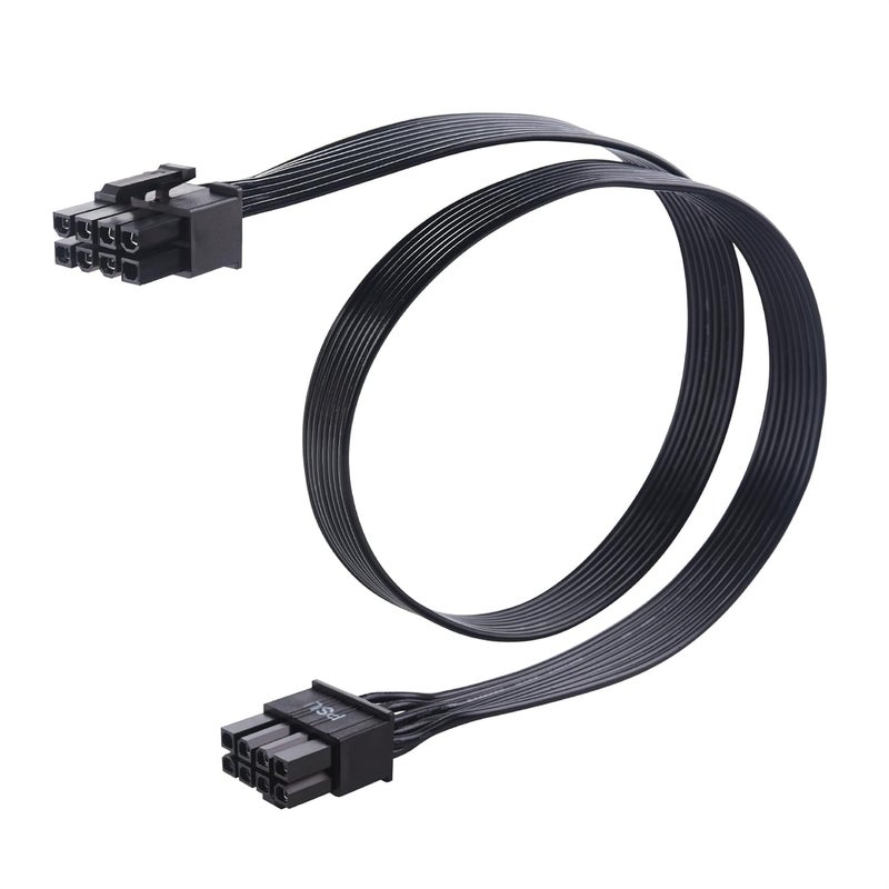 CableMatters كابل طاقة GPU 8 بن - 2 قدم، 8 بن PSU (EPS/ATX) ذكر إلى 6+2 بن PCIe/GPU ذكر، كابل طاقة بطاقة الرسوميات، متوافق مع Corsair Type 3 و Type 4، غير متوافق مع PSU من EVGA - Image 1